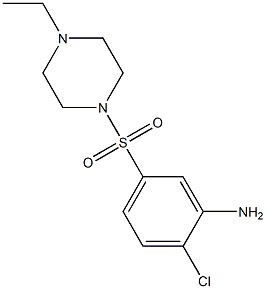 2-chloro-5-[(4-ethylpiperazine-1-)sulfonyl]aniline Struktur