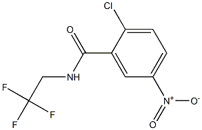 2-chloro-5-nitro-N-(2,2,2-trifluoroethyl)benzamide Struktur