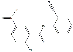 2-chloro-N-(2-cyanophenyl)-5-nitrobenzamide Struktur