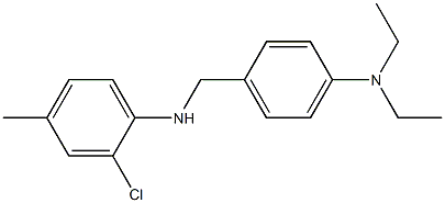 2-chloro-N-{[4-(diethylamino)phenyl]methyl}-4-methylaniline Struktur