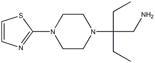 2-ethyl-2-[4-(1,3-thiazol-2-yl)piperazin-1-yl]butan-1-amine Struktur