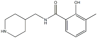 2-hydroxy-3-methyl-N-(piperidin-4-ylmethyl)benzamide Struktur