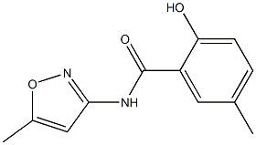 2-hydroxy-5-methyl-N-(5-methyl-1,2-oxazol-3-yl)benzamide Struktur