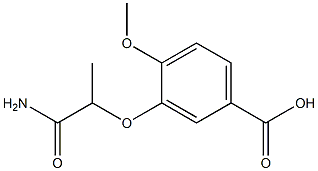 3-(1-carbamoylethoxy)-4-methoxybenzoic acid