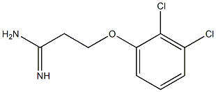 3-(2,3-dichlorophenoxy)propanimidamide Struktur