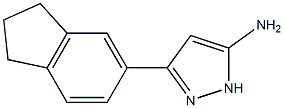 3-(2,3-dihydro-1H-inden-5-yl)-1H-pyrazol-5-amine Struktur