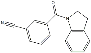 3-(2,3-dihydro-1H-indol-1-ylcarbonyl)benzonitrile Struktur