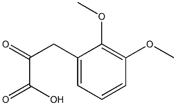 3-(2,3-dimethoxyphenyl)-2-oxopropanoic acid Struktur