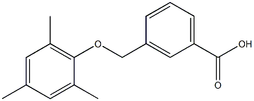 3-(2,4,6-trimethylphenoxymethyl)benzoic acid Struktur