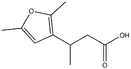 3-(2,5-dimethylfuran-3-yl)butanoic acid Struktur