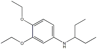 3,4-diethoxy-N-(pentan-3-yl)aniline Struktur