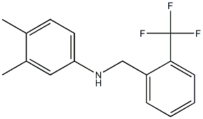 3,4-dimethyl-N-{[2-(trifluoromethyl)phenyl]methyl}aniline Struktur