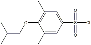 3,5-dimethyl-4-(2-methylpropoxy)benzene-1-sulfonyl chloride Struktur