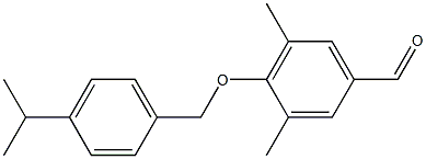 3,5-dimethyl-4-{[4-(propan-2-yl)phenyl]methoxy}benzaldehyde Struktur