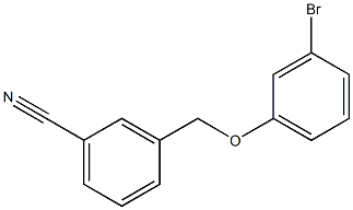 3-[(3-bromophenoxy)methyl]benzonitrile Struktur