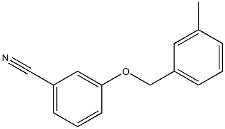 3-[(3-methylphenyl)methoxy]benzonitrile Struktur