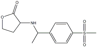 3-{[1-(4-methanesulfonylphenyl)ethyl]amino}oxolan-2-one Struktur