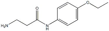 3-amino-N-(4-ethoxyphenyl)propanamide Struktur