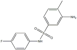 3-amino-N-(4-fluorophenyl)-4-methylbenzene-1-sulfonamide Struktur