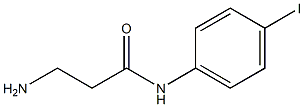 3-amino-N-(4-iodophenyl)propanamide Struktur