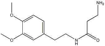 3-amino-N-[2-(3,4-dimethoxyphenyl)ethyl]propanamide Struktur