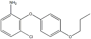 3-chloro-2-(4-propoxyphenoxy)aniline Struktur