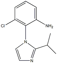 3-chloro-2-[2-(propan-2-yl)-1H-imidazol-1-yl]aniline Struktur