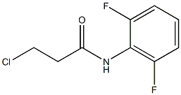 3-chloro-N-(2,6-difluorophenyl)propanamide Struktur