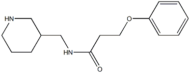 3-phenoxy-N-(piperidin-3-ylmethyl)propanamide Struktur