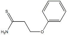 3-phenoxypropanethioamide Struktur