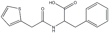 3-phenyl-2-[(thien-2-ylacetyl)amino]propanoic acid Struktur