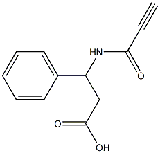 3-phenyl-3-(propioloylamino)propanoic acid Struktur