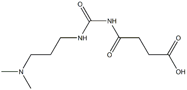 4-({[3-(dimethylamino)propyl]carbamoyl}amino)-4-oxobutanoic acid Struktur