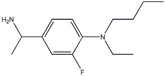 4-(1-aminoethyl)-N-butyl-N-ethyl-2-fluoroaniline Struktur