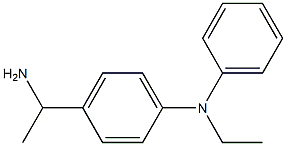 4-(1-aminoethyl)-N-ethyl-N-phenylaniline Struktur