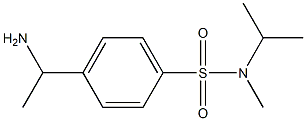 4-(1-aminoethyl)-N-methyl-N-(propan-2-yl)benzene-1-sulfonamide Struktur