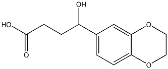 4-(2,3-dihydro-1,4-benzodioxin-6-yl)-4-hydroxybutanoic acid Struktur