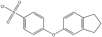 4-(2,3-dihydro-1H-inden-5-yloxy)benzene-1-sulfonyl chloride Struktur