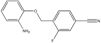 4-(2-aminophenoxymethyl)-3-fluorobenzonitrile Struktur