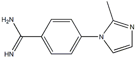 4-(2-methyl-1H-imidazol-1-yl)benzene-1-carboximidamide Struktur