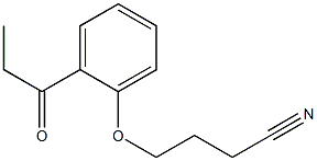 4-(2-propionylphenoxy)butanenitrile Struktur