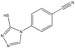 4-(3-sulfanyl-4H-1,2,4-triazol-4-yl)benzonitrile Struktur