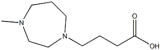 4-(4-methyl-1,4-diazepan-1-yl)butanoic acid Struktur