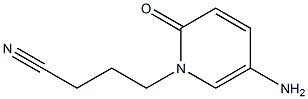 4-(5-amino-2-oxo-1,2-dihydropyridin-1-yl)butanenitrile Struktur