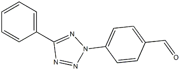 4-(5-phenyl-2H-1,2,3,4-tetrazol-2-yl)benzaldehyde Struktur