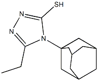 4-(adamantan-1-yl)-5-ethyl-4H-1,2,4-triazole-3-thiol Struktur