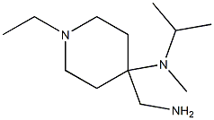 4-(aminomethyl)-1-ethyl-N-isopropyl-N-methylpiperidin-4-amine Struktur