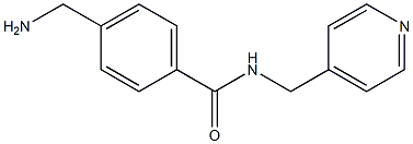 4-(aminomethyl)-N-(pyridin-4-ylmethyl)benzamide Struktur