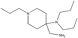 4-(aminomethyl)-N,N,1-tripropylpiperidin-4-amine Struktur