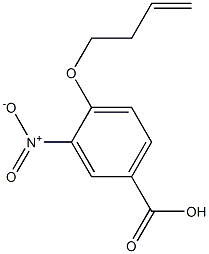 4-(but-3-en-1-yloxy)-3-nitrobenzoic acid Struktur